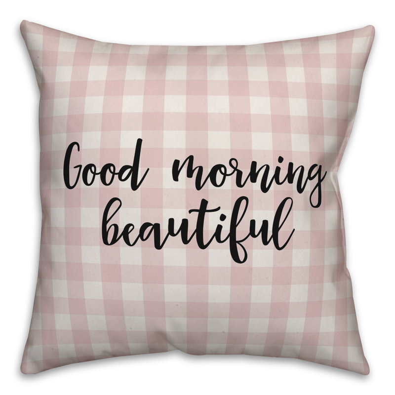 Coussin Good Good, Rose / Noir, Housse de coussin