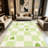 1PC Green Checkerboard Heart Pattern area rugs for Living Room, Soft and Comfortable, Suitable for all seasons, easy-to-maintain, machine washable Indoor floor mat, Under Table Farmhouse suitable for dining table, bedroom, entryway, kitchen,-1616405211