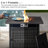 Billancourt Wicker 5 - Person Outdoor Seating Group with Fire Pit Cushions-614922401