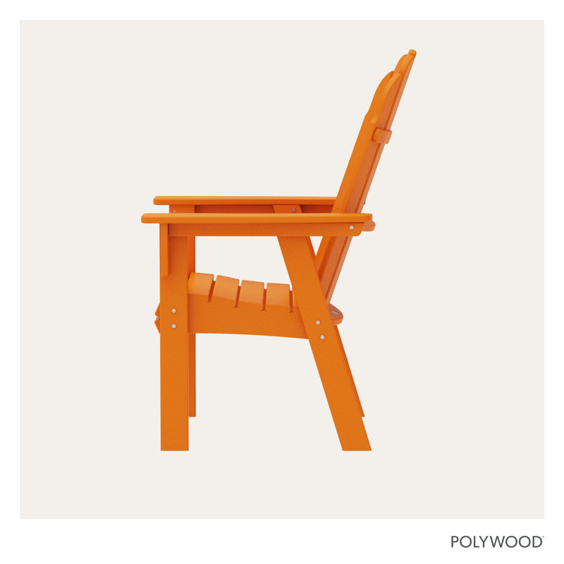 Chaise Adirondack POLYWOOD Vineyard Curveback, Tangerine