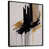 Toile avec cadre flottant noir