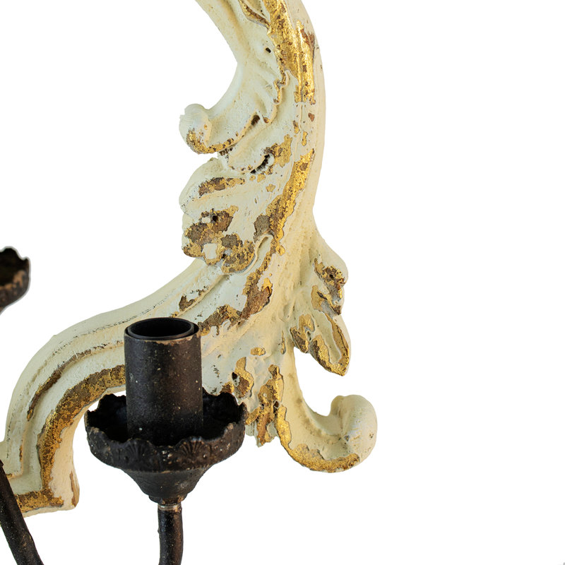 Lustre géométrique à 4 lumières de style bougie Cosima