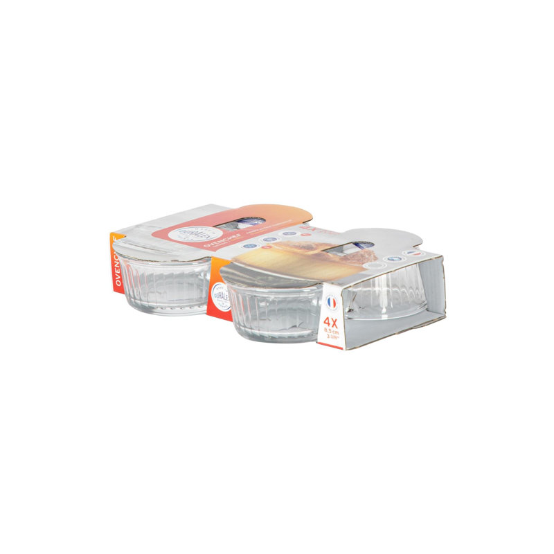 Duralex - Oven Chef Glass Ramekins for Creme Brulee, Desserts