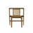 Eden 3-Piece Solid Wood Dining Set with Woven Accent and Space-Saving Nesting Chair Design-405741762-405741761-405748441