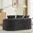 Compact Black Chenille Sofas, Modern Style For Cozy Living