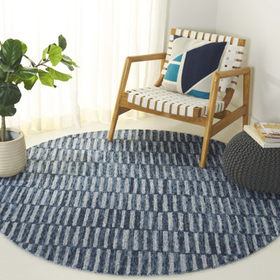 Tapis rayé en laine Madelline