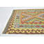 Tapis unique en laine noué à la main bleu / brun 3 pi x 4 pi 10 po Lorain