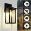 Matte Black 26.5cm H Outdoor Sconce