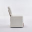 Chaise rembourrée en lin sans accoudoirs avec roulettes-1109827255