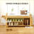 Entryway Storage Bench,Shoe Bench with Comfortable Cushioned Seating