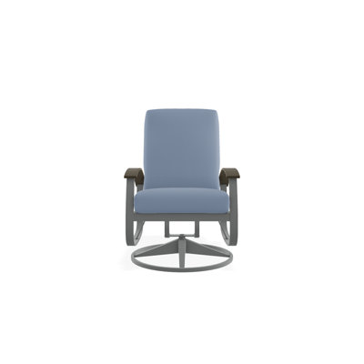 Askar Swivel Powder Coated Aluminum Outdoor Lounge Chair