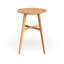 Table de bar ronde Mid-Century moderne - 42 po de hauteur avec pieds fuselés pour la cuisine, la salle à manger ou le bar maison