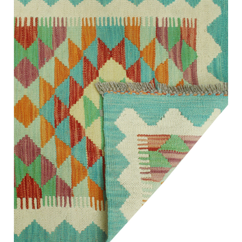 Bobbee Wool Geometric Indoor Rug