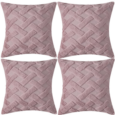Jamilka Faux Fur 18'' Throw Pillow Cover