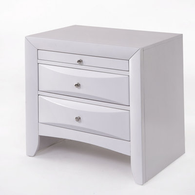 Table de chevet sophistiquée avec rangement spacieux et fabrication durable, idéale pour organiser les essentiels de la chambre à coucher et rehausser le décor de la chambre à coucher
