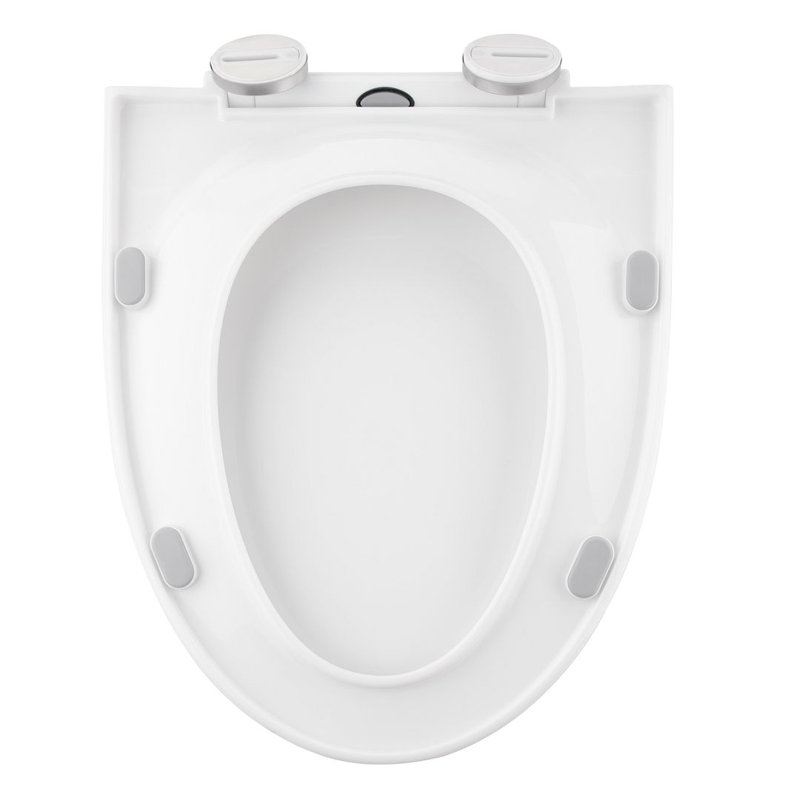 Reno Elongated Toilet Seat, Soft-Close & Quick-Release, White