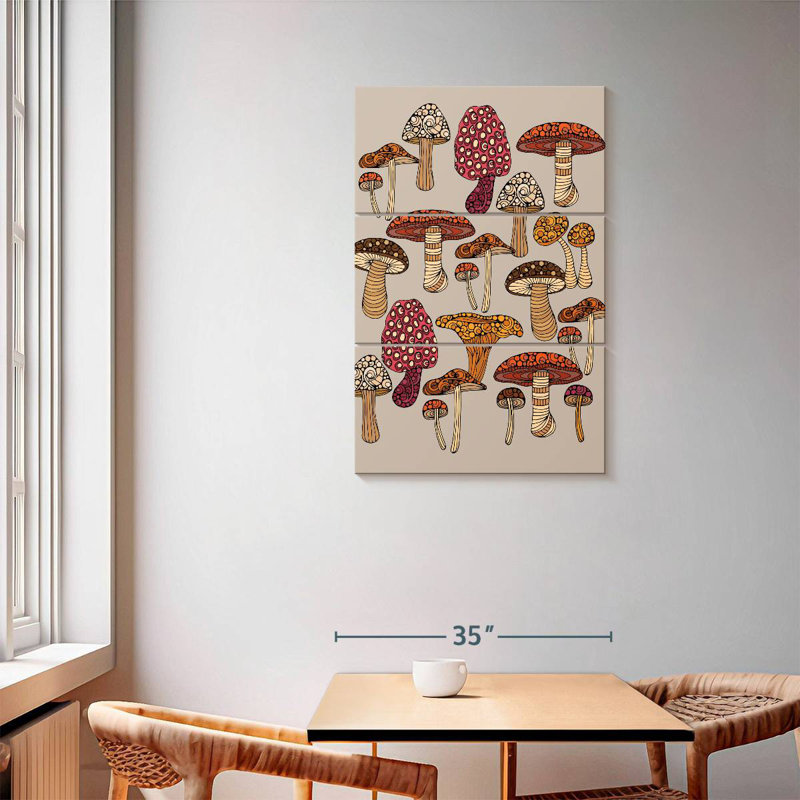 Yarlin Doodles Champignons, H 57 po x l 36 po