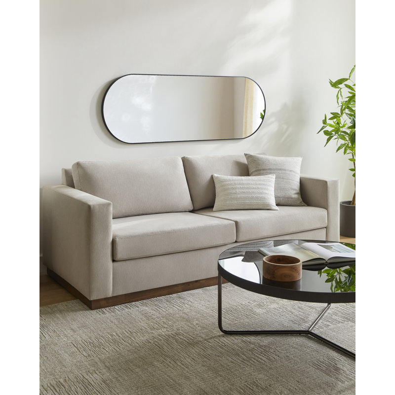 Destefano Essence Accent Mirror, Black, 65" x 22"