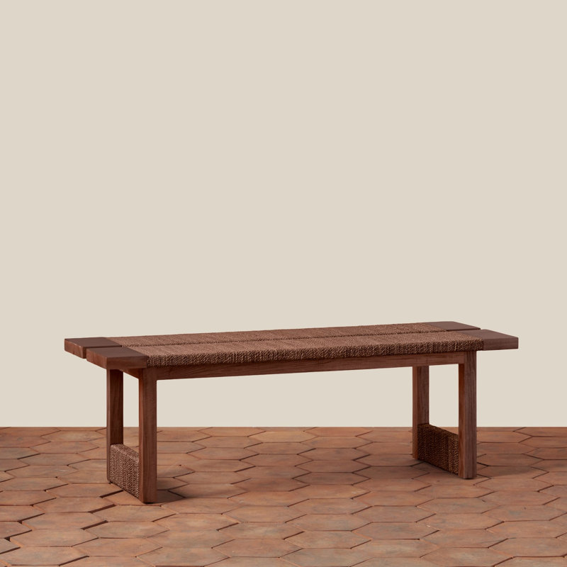 Textura Bench in Dark Brown