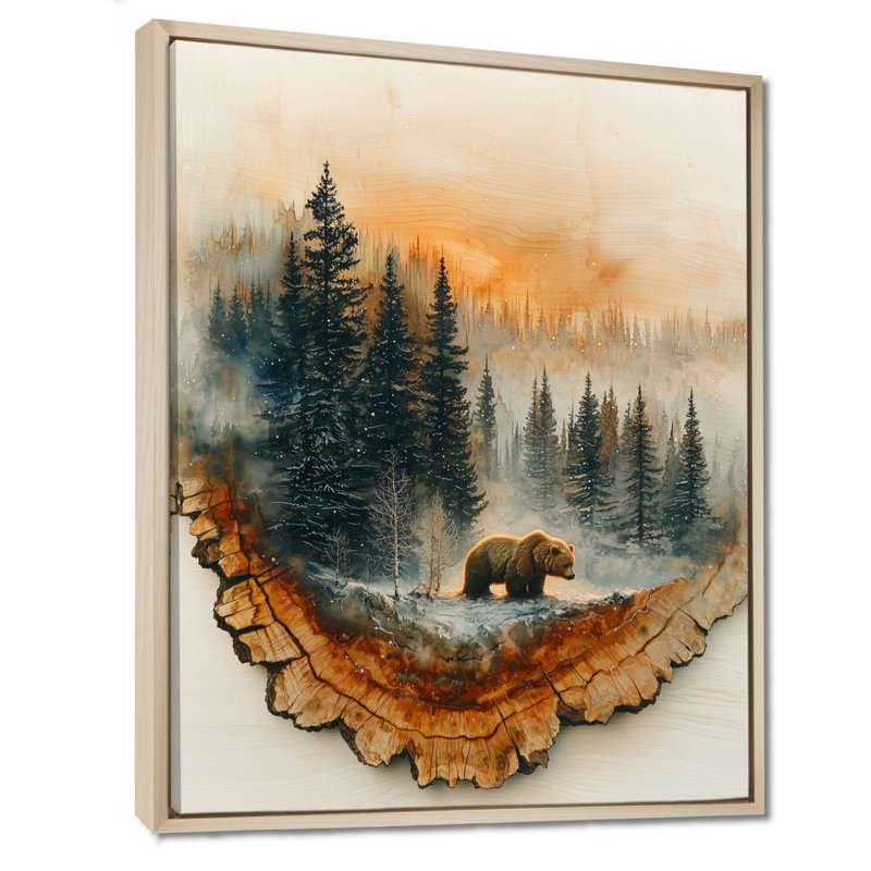 Filippo - animaux, art mural, H 32 po x l 24 po, Reproduction encadrée sans passe-partout, Crème, crème