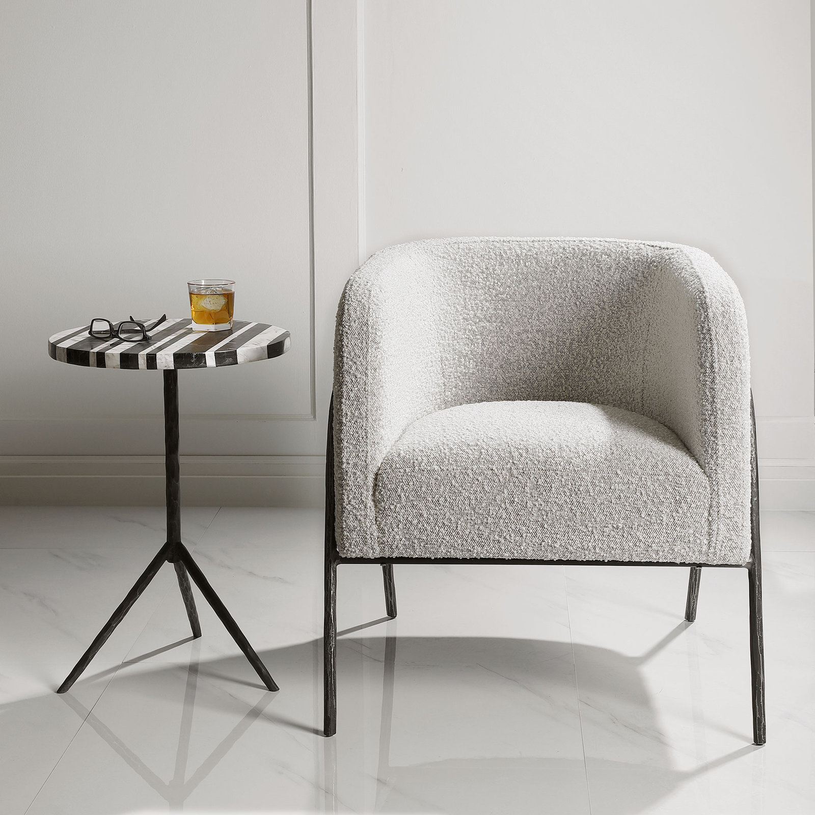 Lina Upholstered Barrel Chair