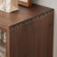 Petite armoire d'appoint en verre sur pied