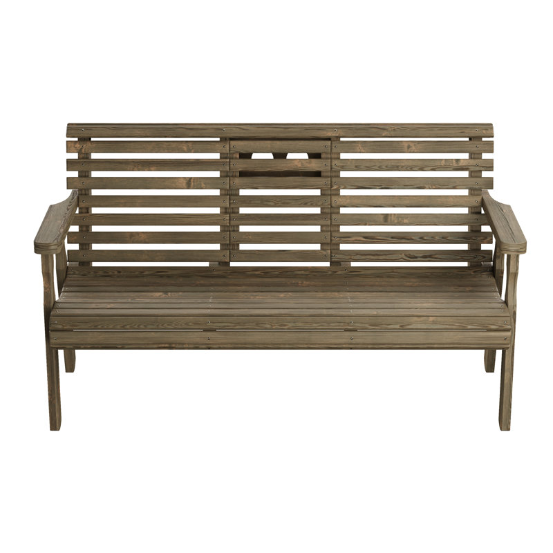 Banc Amish Casual, Noyer foncé teinté