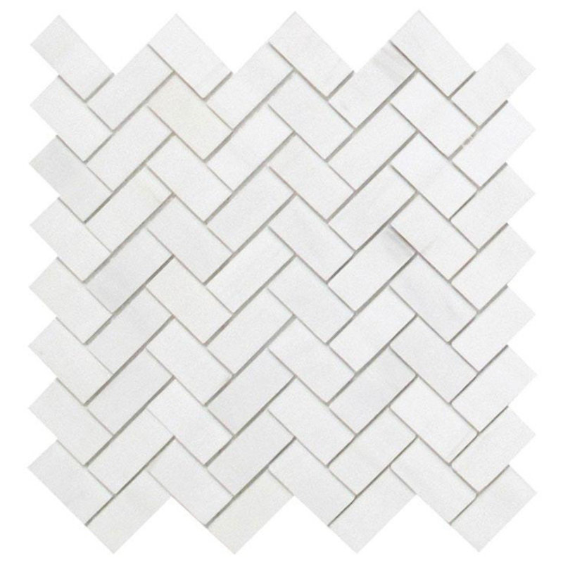 Dolomite Natural Stone Herringbone Mosaic Wall Tile