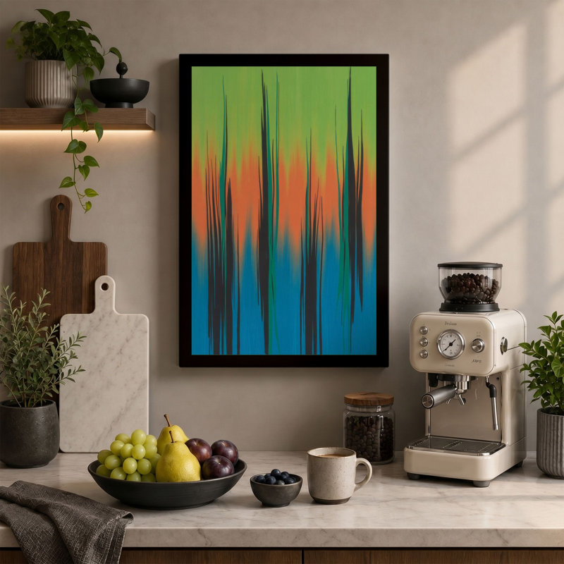 Print, 18x12 - 45.7 x 30.5 cm, Teal Border