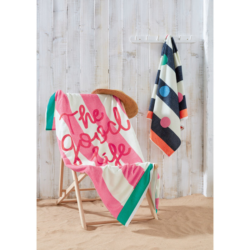 Multi Spot Bath Towel Single