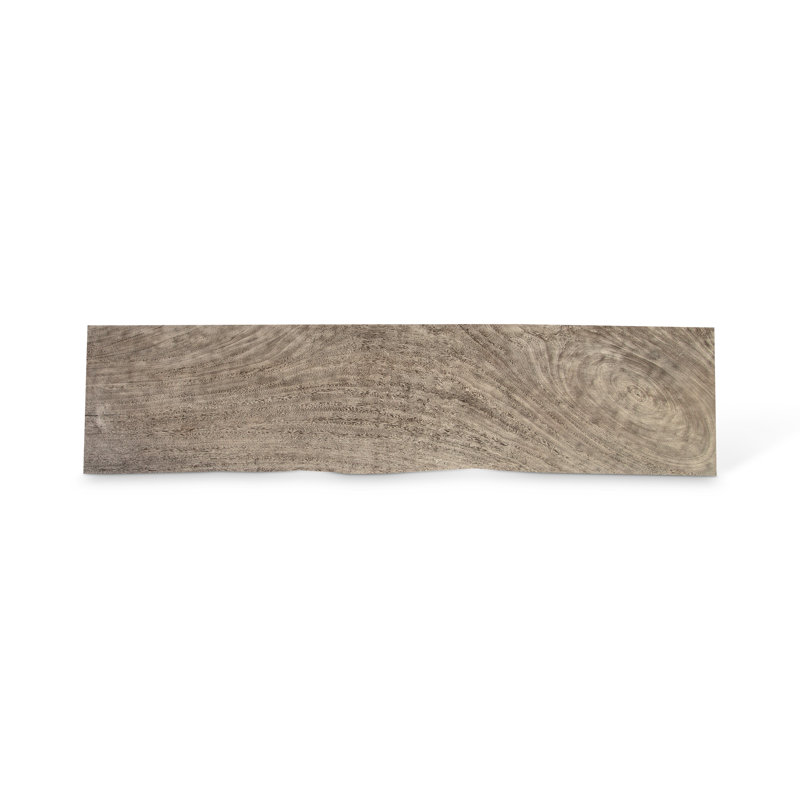 Gray Solid Wood Waterfall Bench 66-inch