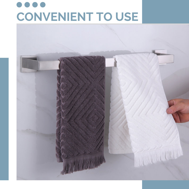 23.75'' Brushed Nickel Wall Mounted Towel Bar