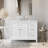 Tiosha 42" Single Bathroom Vanity In White With Engineered Stone Top
