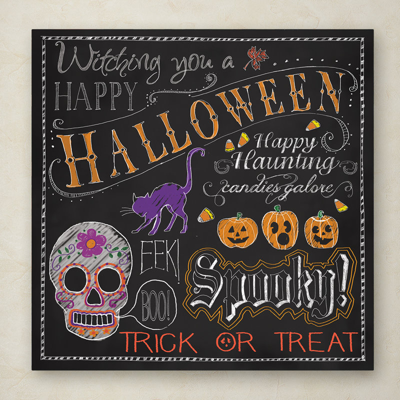 « halloween mix », publicité rétro sur toile tendue, H 35 po x l 35 po