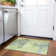 Machine Washable Indoor/Outdoor Xhevrie Green Rug
