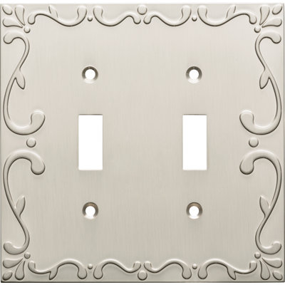 Classic Lace 2-Gang Toggle Light Switch Wall Plate