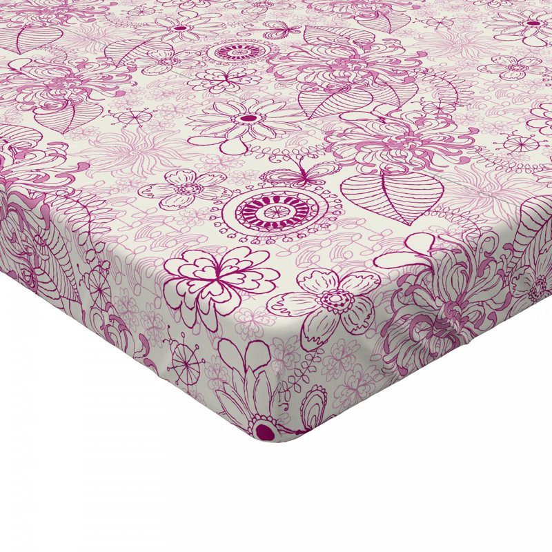 Drap-housse floral floral/fleur, Simple TG