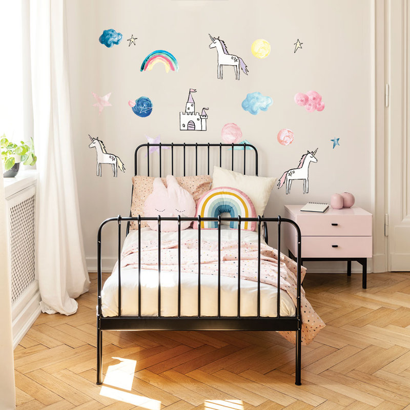 Rainbow Unicorn Peel and Stick Wall Decal