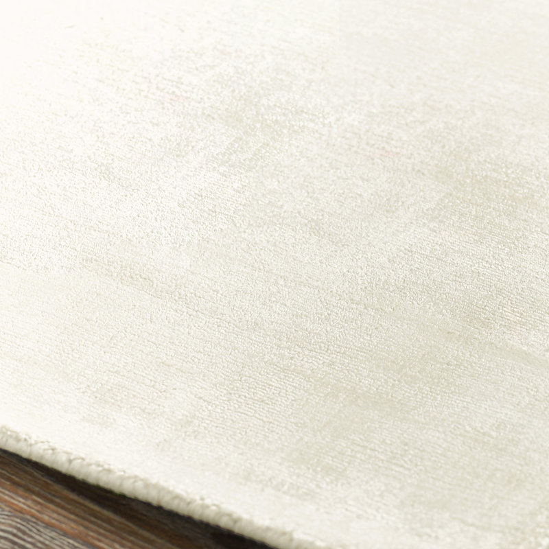 Berlin Distressed Handwoven Fabric Area Accent Rug, Rectangle 10' x 14', Ivory