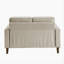 Causeuse rembourrée en velours côtelé taupe Modern-362032317