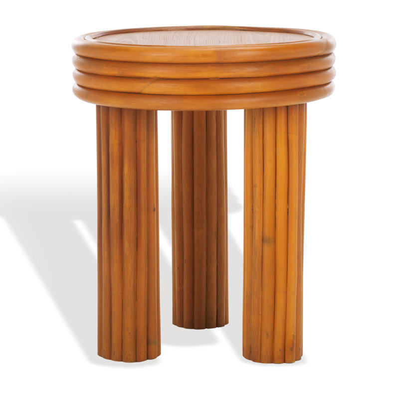 Table d'appoint ronde en rotin Acad