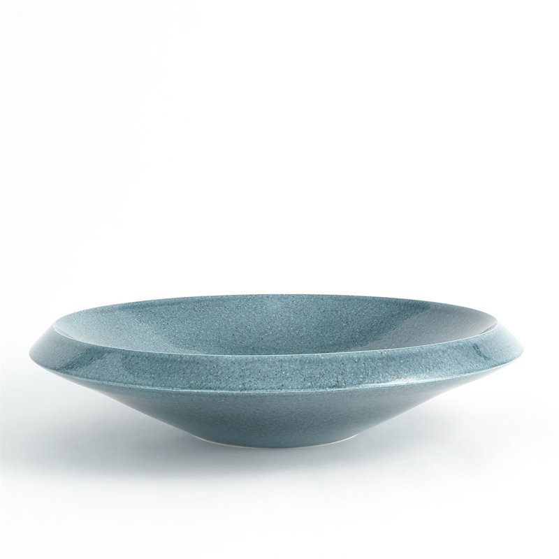 Bol bas - rond - bleu sarcelle