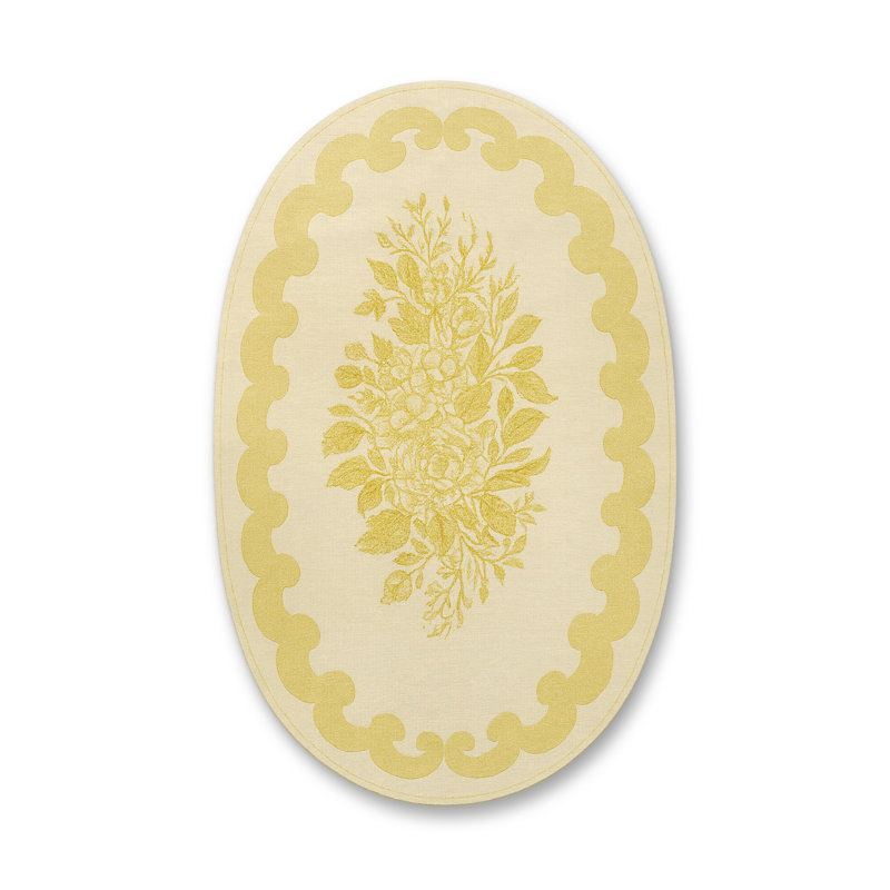 Tapis beige tissé traditionnel Mosso, 4 pi 11 po x 9 pi 10 po