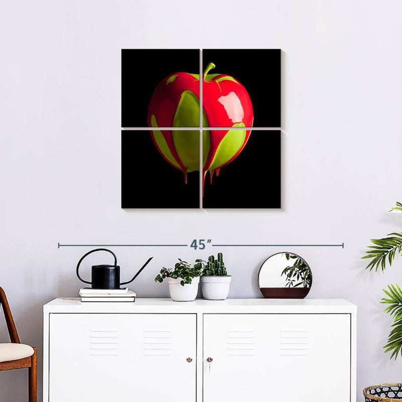 Yarlin Apple Color Drip, 26" H x 26" W