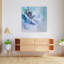 Soft Blue Anemone Delicate Dreamy Elegant Flower Nature Wall Art Print 1 Piece Wrapped Canvas Wall Art-53501681
