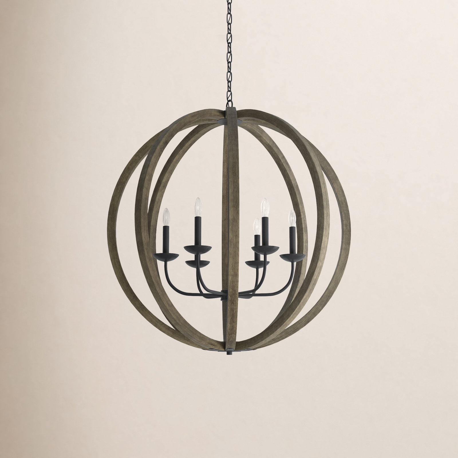 Maxwell 6 - Light Dimmable Globe Chandelier