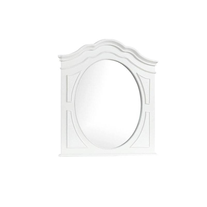 Miroir traditionnel l 38,4 po, blanc
