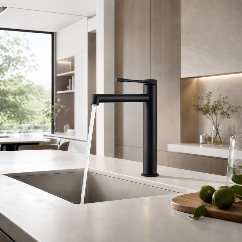 Single-Hole Single-Handle Bathroom Faucet