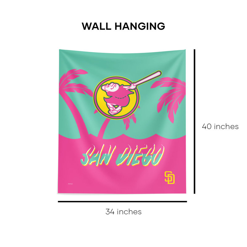 Polyester Wall Decor on Wall Hanging, 34" H x 60" W x 0.50" D