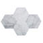 10.25" x 10.25" Marble Mosaic Wall Tile